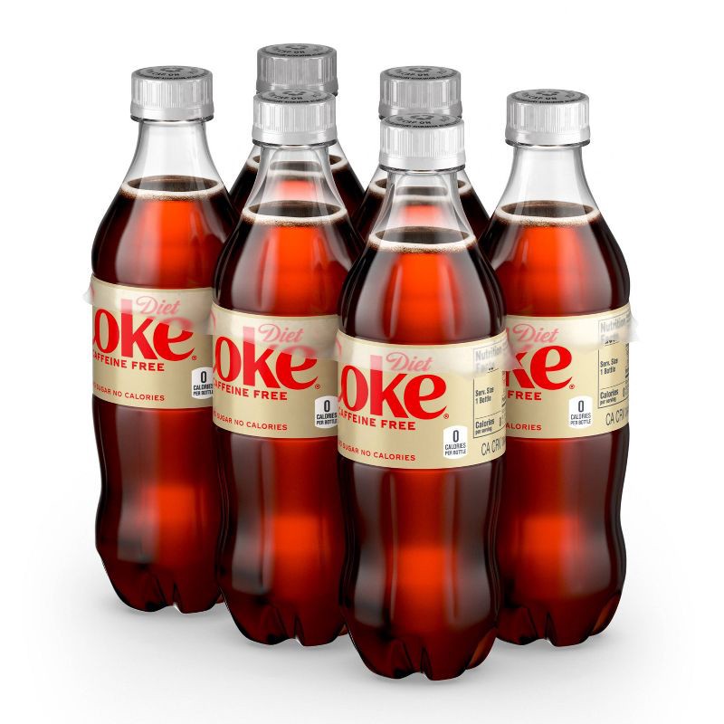slide 8 of 8, Diet Coke Caffeine Free Soda - 6pk/16.9 fl oz Bottles, 6 ct; 16.9 fl oz