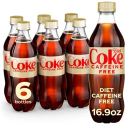 Diet Coke Caffeine Free Soda - 6pk/16.9 fl oz Bottles