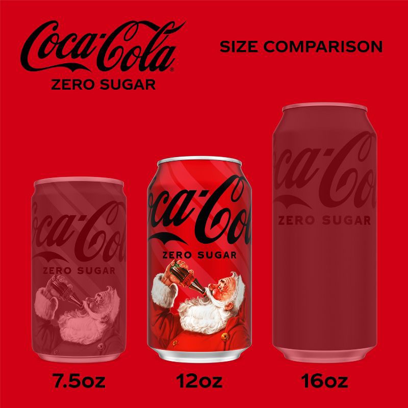 slide 2 of 7, Coca-Cola Zero Sugar Soda - 12pk/12 fl oz Cans, 12 ct; 12 fl oz