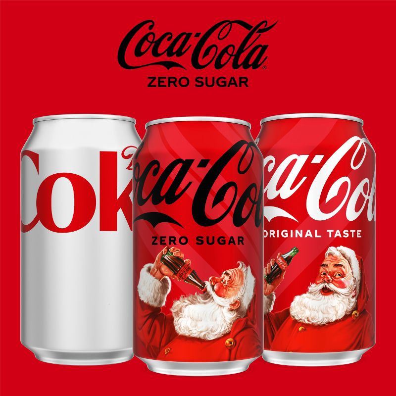 slide 4 of 7, Coca-Cola Zero Sugar Soda - 12pk/12 fl oz Cans, 12 ct; 12 fl oz