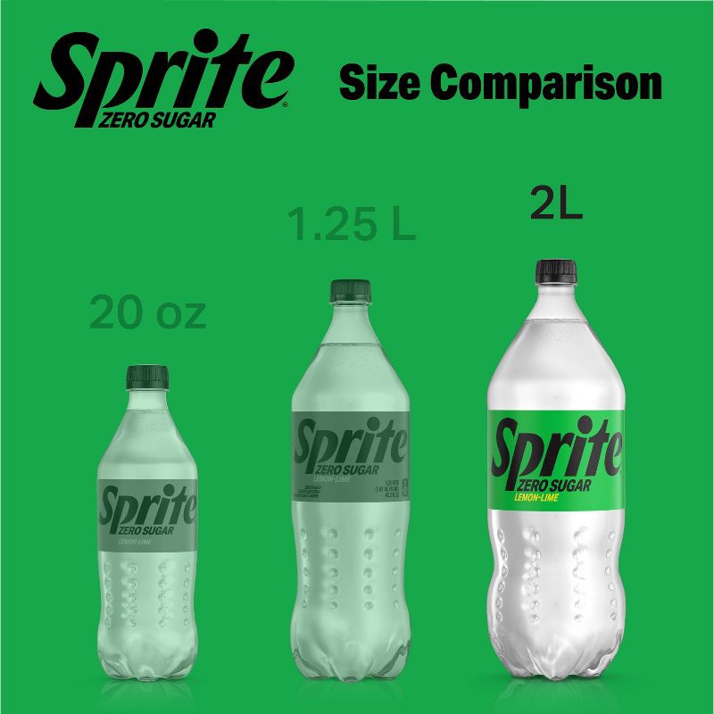 slide 2 of 9, Sprite Zero Soda - 2 L Bottle, 2 liter