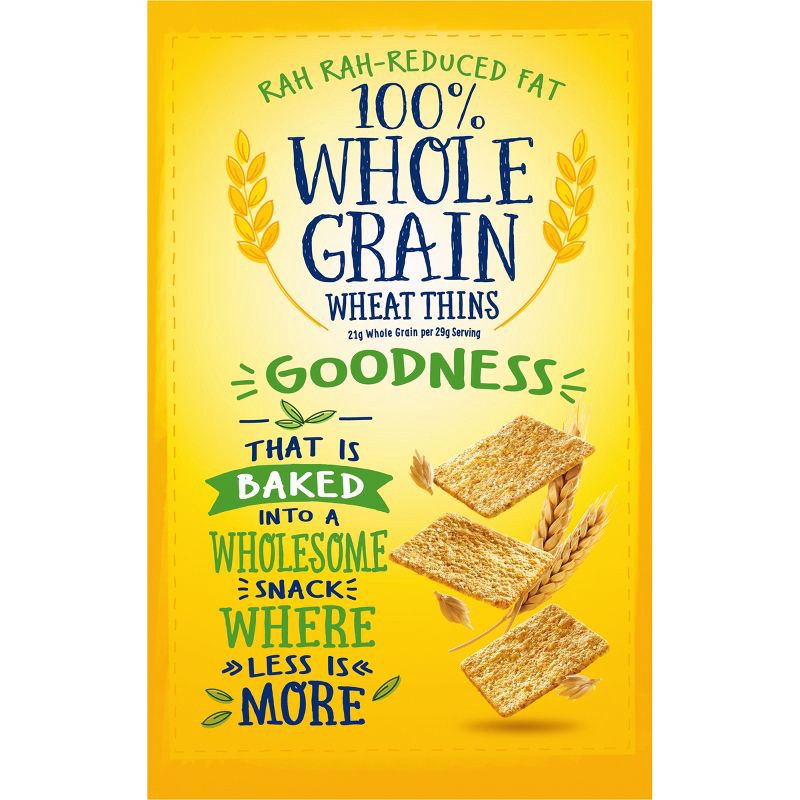 slide 7 of 11, Wheat Thins Reduced Fat Whole Grain Wheat Cracker Snacks - 8oz, 8 oz