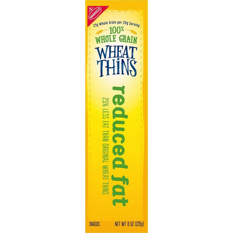 slide 8 of 11, Wheat Thins Reduced Fat Whole Grain Wheat Cracker Snacks - 8oz, 8 oz