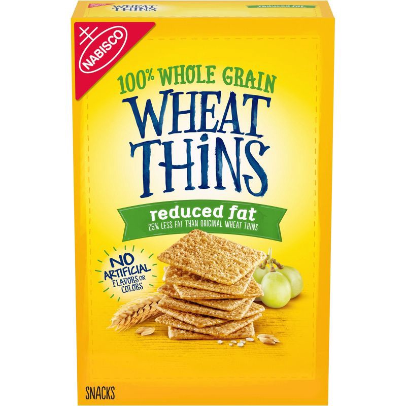 slide 1 of 11, Wheat Thins Reduced Fat Crackers - 8oz, 8 oz