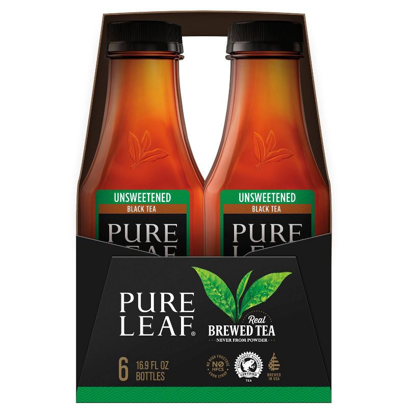 slide 2 of 5, PURE LEAF RTD Pure Leaf Unsweetened Iced Tea - 6pk/16.9oz Bottles, 6 ct; 16.9 oz