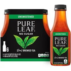 PURE LEAF RTD Pure Leaf Unsweetened Iced Tea - 6pk/16.9oz Bottles