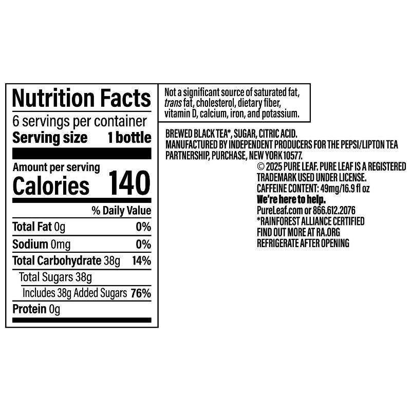 slide 6 of 7, PURE LEAF RTD Pure Leaf Sweet Iced Tea - 6pk/16.9oz Bottles, 6 ct; 16.9 oz