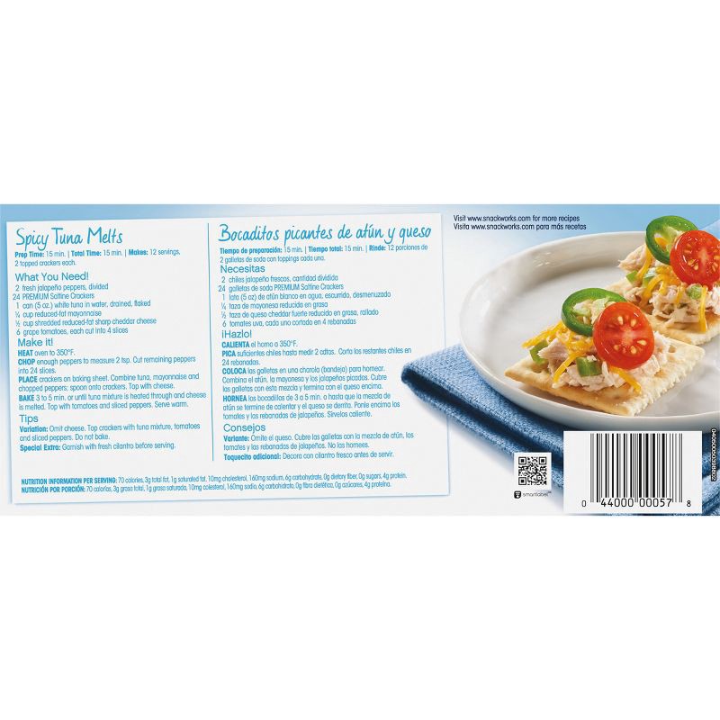 slide 8 of 9, Premium Original Saltine Crackers Lunch Snacks - 16oz, 16 oz