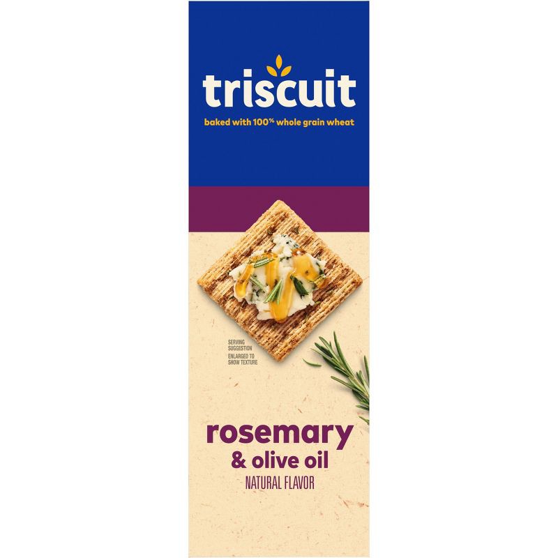 slide 4 of 13, Triscuit Rosemary & Olive Oil Whole Grain Wheat Crackers - 8.5oz, 8.5 oz