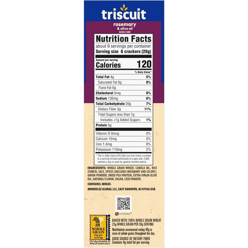 slide 5 of 13, Triscuit Rosemary & Olive Oil Whole Grain Wheat Crackers - 8.5oz, 8.5 oz