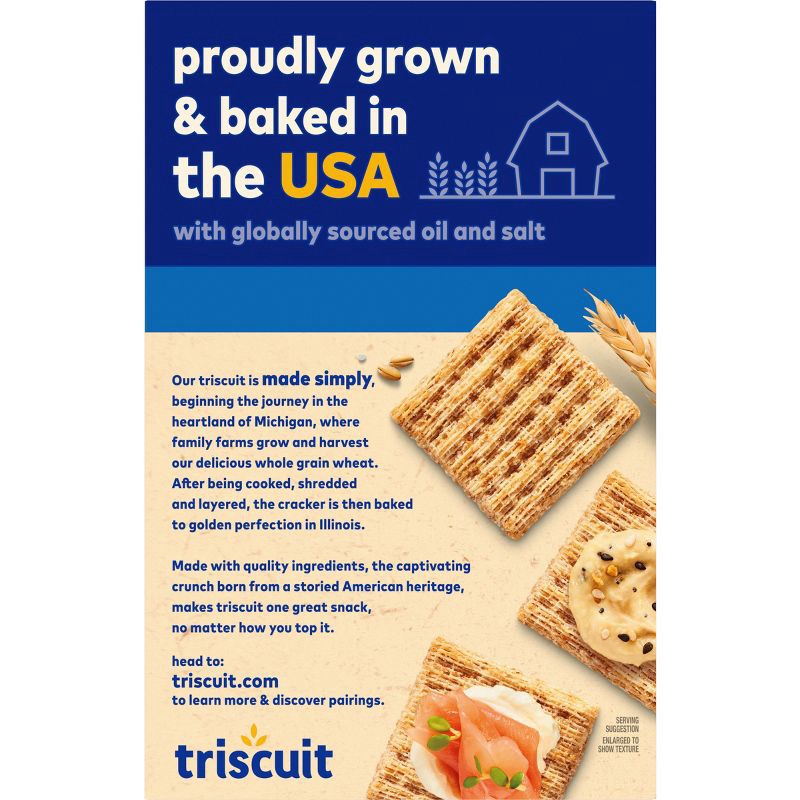 slide 8 of 13, Triscuit Original Whole Grain Wheat Vegan Crackers - 8.5oz, 8.5 oz