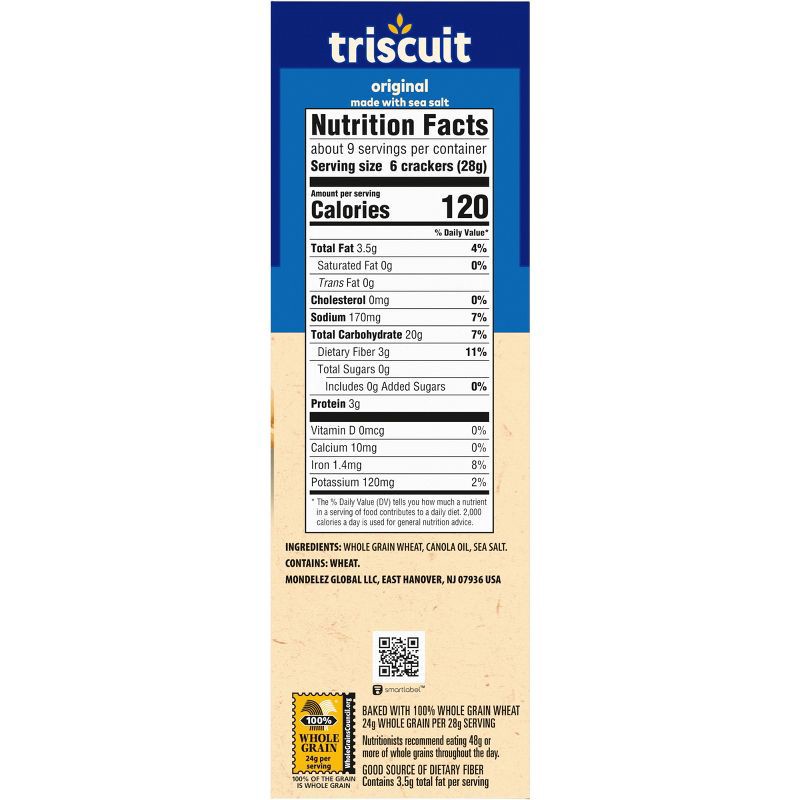 slide 10 of 13, Triscuit Original Whole Grain Wheat Vegan Crackers - 8.5oz, 8.5 oz