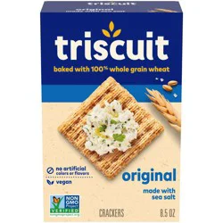 Triscuit Original Whole Grain Wheat Vegan Lunch Snacks Crackers - 8.5oz