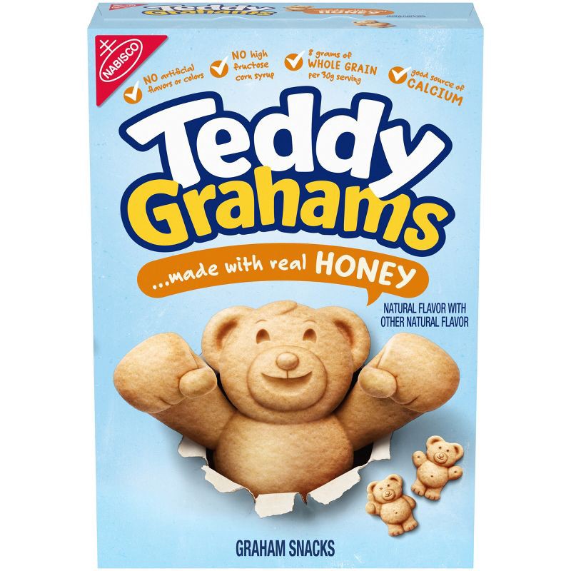 slide 1 of 10, Teddy Grahams Honey Graham Snacks - 10oz, 10 oz