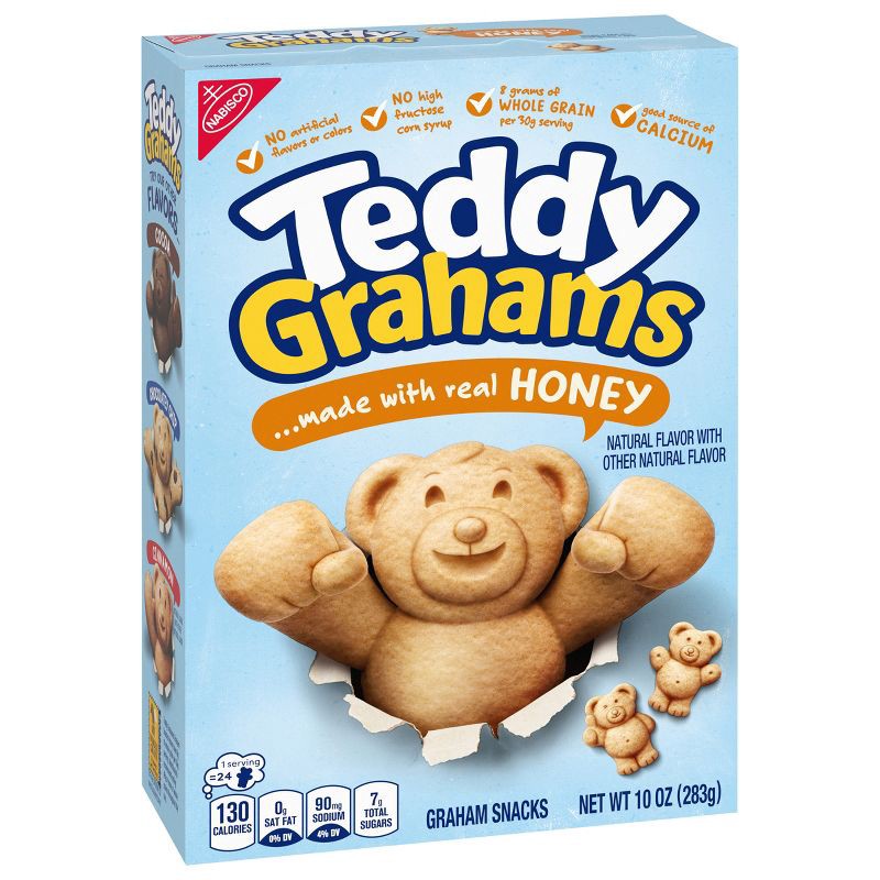 slide 6 of 10, Teddy Grahams Honey Graham Snacks - 10oz, 10 oz