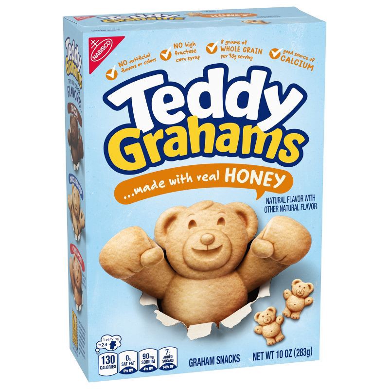 slide 7 of 13, Teddy Grahams Honey Graham Snacks - 10oz, 10 oz