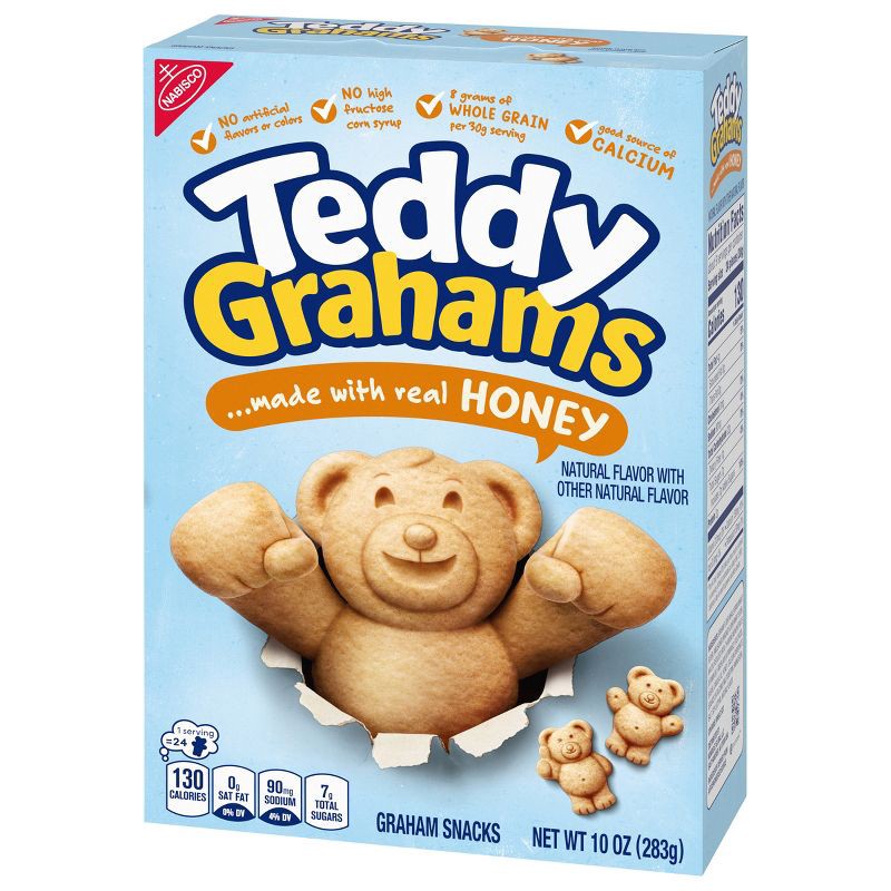 slide 7 of 10, Teddy Grahams Honey Graham Snacks - 10oz, 10 oz