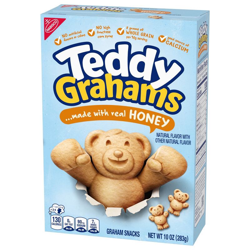 slide 8 of 13, Teddy Grahams Honey Graham Snacks - 10oz, 10 oz