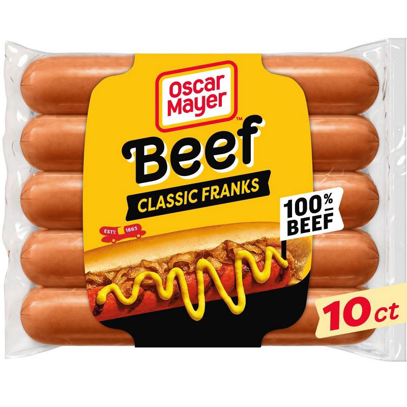 slide 1 of 7, Oscar Mayer Original Classic Beef Franks Hot Dogs - 15oz/10ct, 10 ct; 15 oz