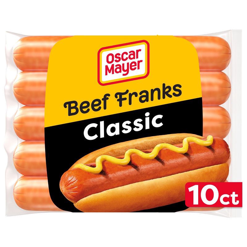 slide 1 of 9, Oscar Mayer Original Classic Beef Franks Hot Dogs - 15oz/10ct, 15 oz; 10 ct