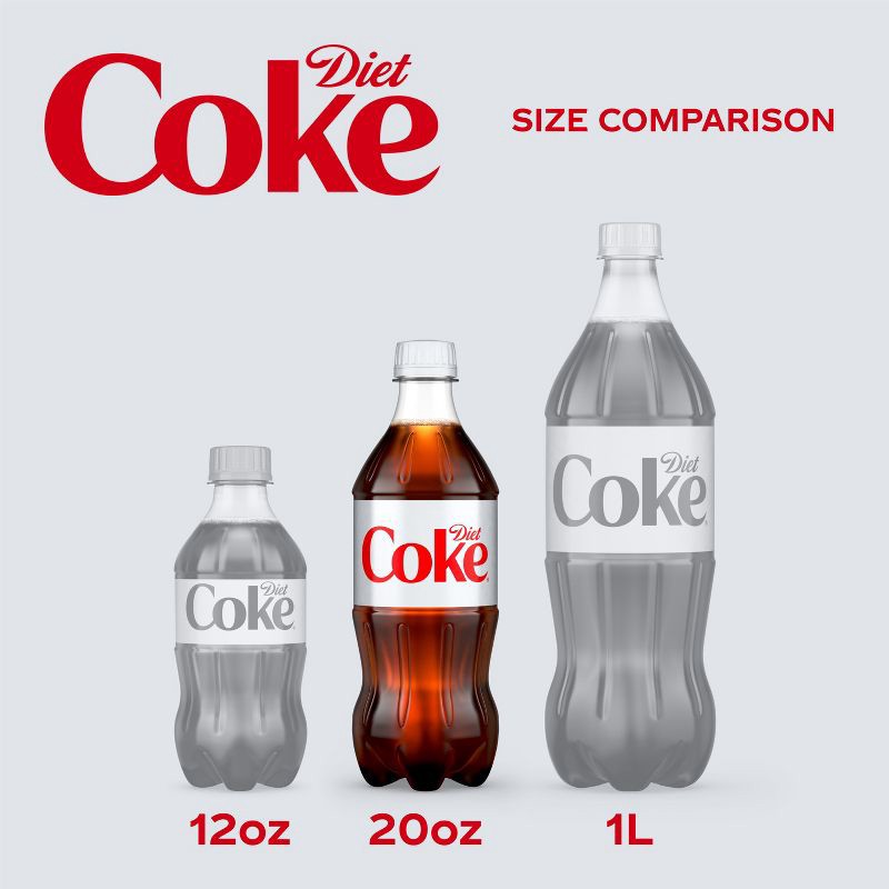 slide 4 of 8, Diet Coke - 20 fl oz Bottle, 20 fl oz