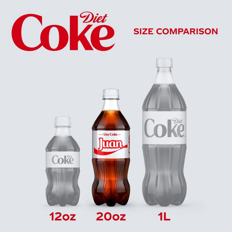 slide 5 of 6, Diet Coke - 20 fl oz Bottle, 20 fl oz