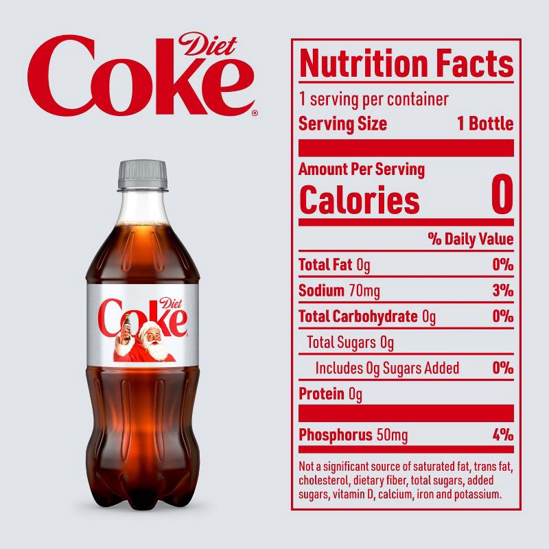 slide 4 of 6, Diet Coke - 20 fl oz Bottle, 20 fl oz