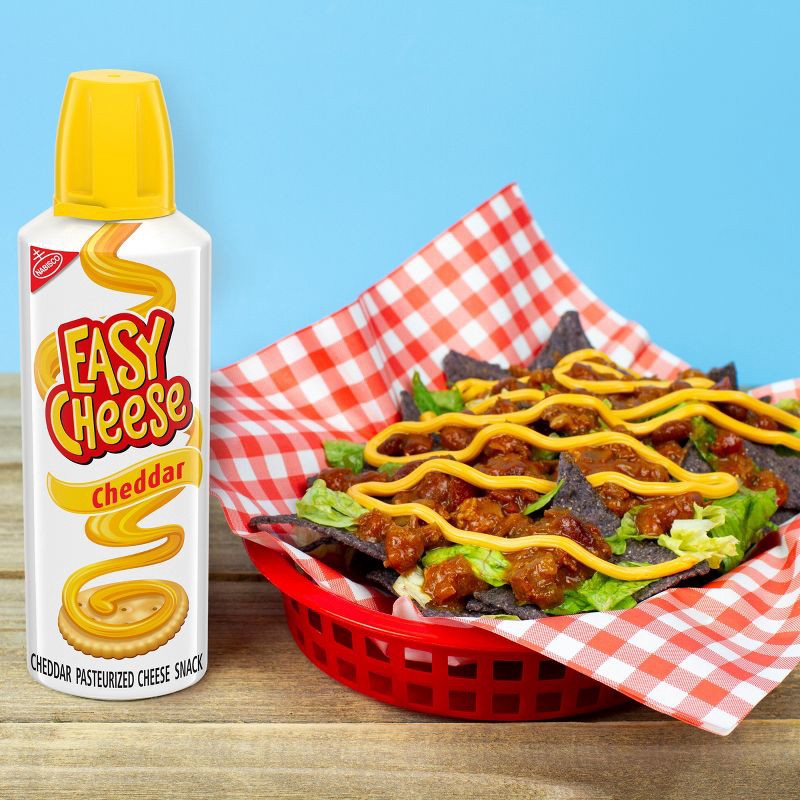 slide 6 of 20, Easy Cheese Cheddar Cheese Snack - 8oz, 8 oz
