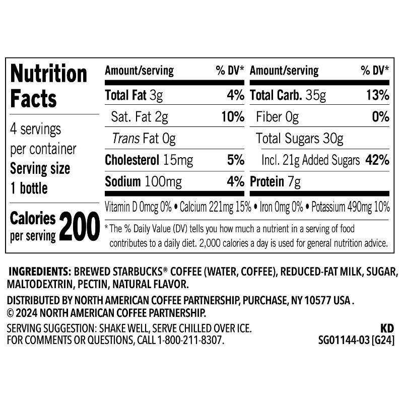 slide 6 of 6, Starbucks RTD Starbucks Frappuccino Vanilla Coffee Drink - 4pk/9.5 fl oz Glass Bottles, 4 ct; 9.5 fl oz