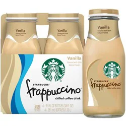 Starbucks RTD Starbucks Frappuccino Vanilla Coffee Drink - 4pk/9.5 fl oz Glass Bottles