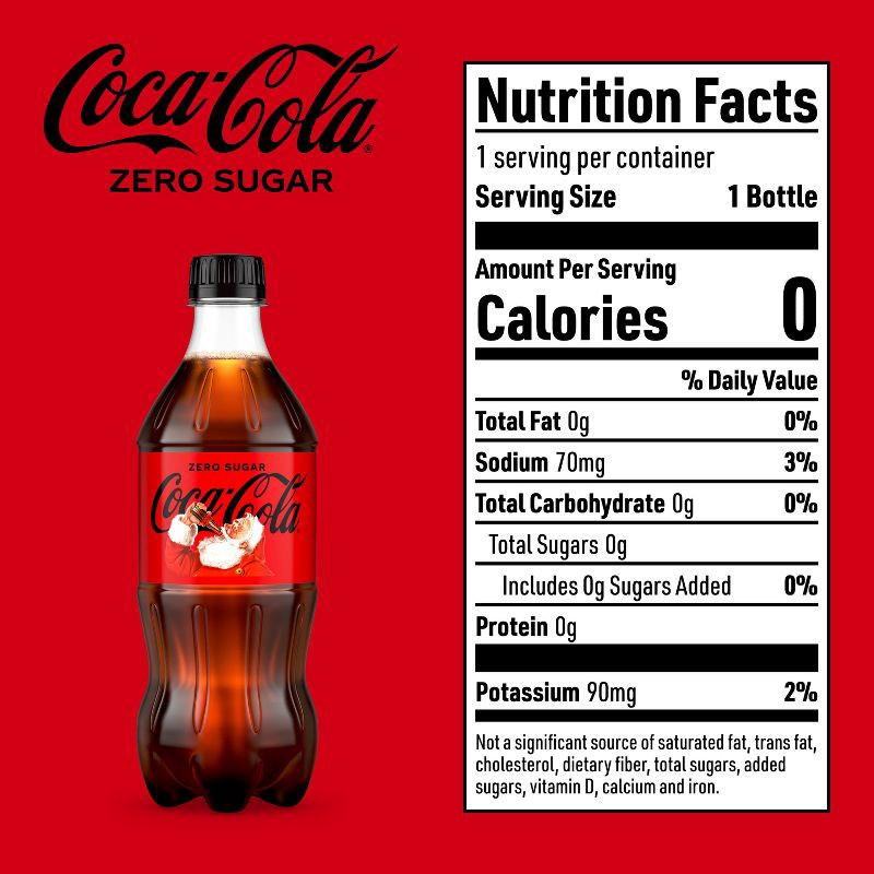 slide 5 of 5, Coca-Cola Zero Sugar - 20 fl oz Bottle, 20 fl oz