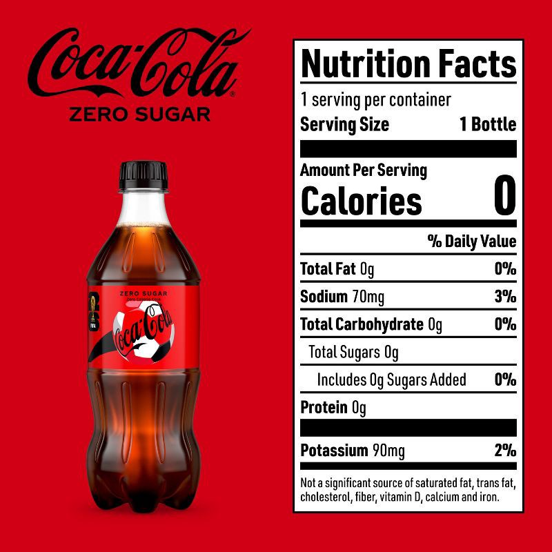 slide 5 of 5, Coca-Cola Zero Sugar - 20 fl oz Bottle, 20 fl oz