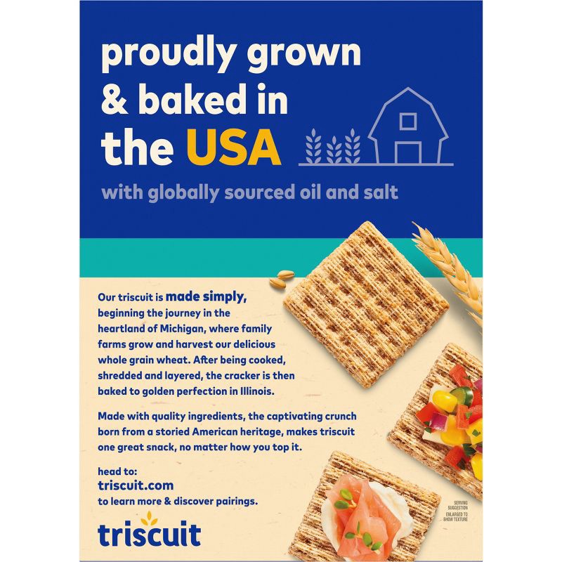 slide 8 of 12, Triscuit Reduced Fat Crackers - Family Size - 11.5oz, 11.5 oz