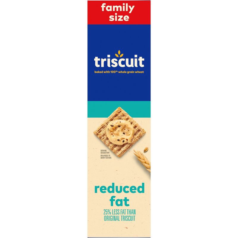 slide 9 of 12, Triscuit Reduced Fat Crackers - Family Size - 11.5oz, 11.5 oz