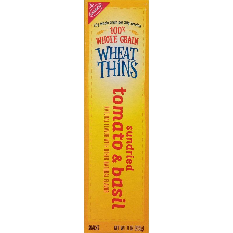 slide 12 of 15, Wheat Thins Sundried Tomato & Basil Whole Grain Wheat Cracker Snacks - 8.5oz, 8.5 oz