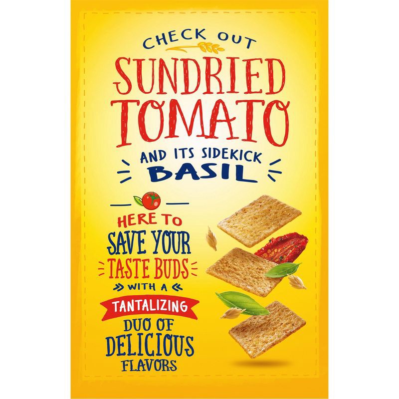 slide 8 of 15, Wheat Thins Sundried Tomato & Basil Whole Grain Wheat Cracker Snacks - 8.5oz, 8.5 oz
