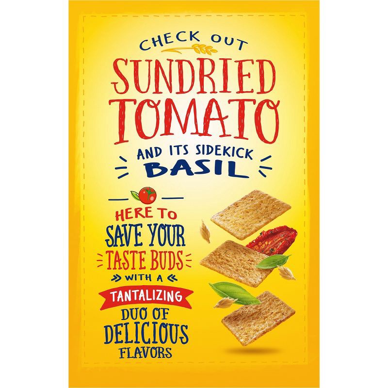 slide 11 of 15, Wheat Thins Sundried Tomato & Basil Whole Grain Wheat Cracker Snacks - 8.5oz, 8.5 oz