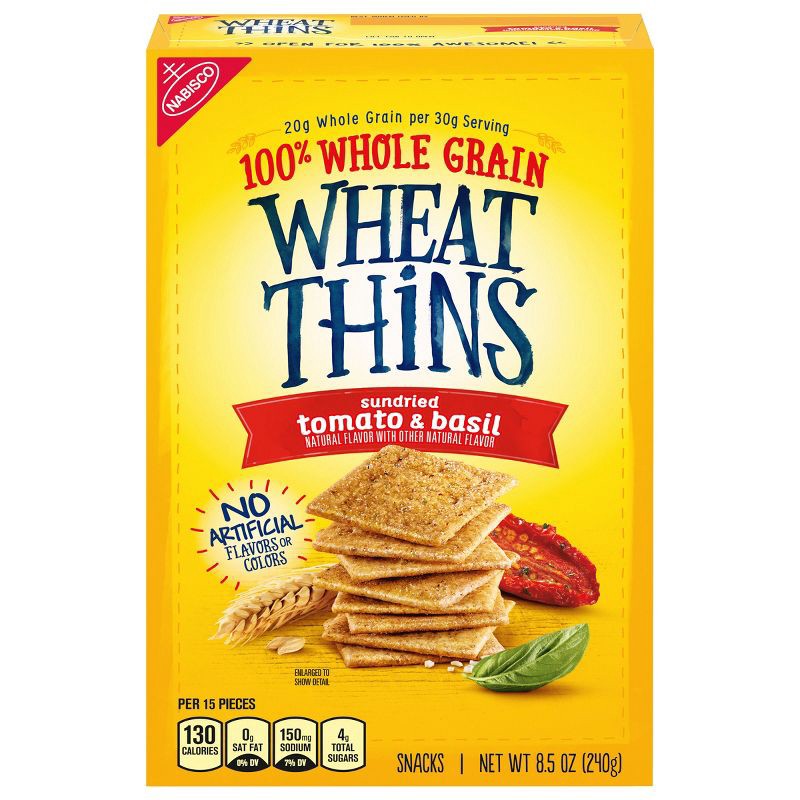 slide 1 of 14, Wheat Thins Sundried Tomato & Basil Crackers - 8.5oz, 8.5 oz