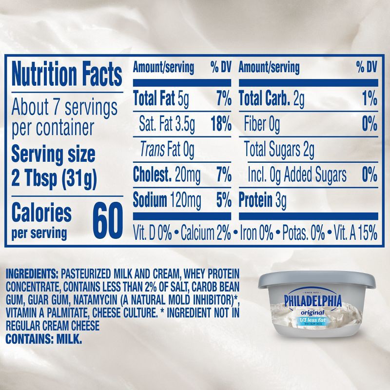 slide 8 of 10, Philadelphia Reduced Fat Cream Cheese Spread - 8oz, 8 oz