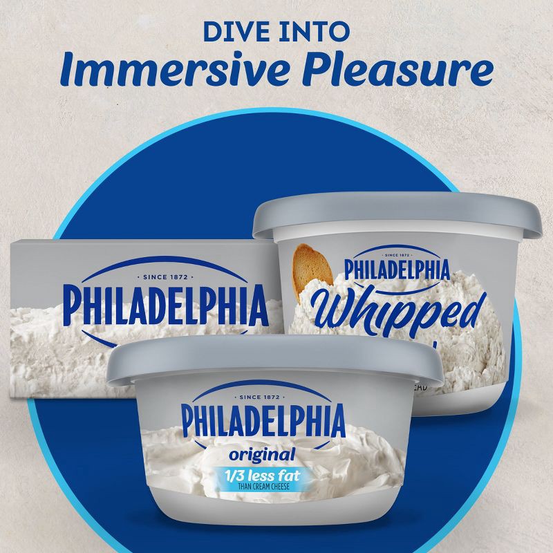 slide 8 of 16, Philadelphia Reduced Fat Cream Cheese Spread - 8oz, 8 oz