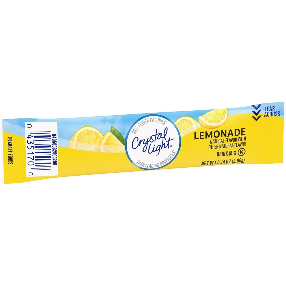 slide 3 of 9, Crystal Light On the Go Natural Lemonade Drink Mix - 10pk/1.4oz, 10 ct; 1.4 oz