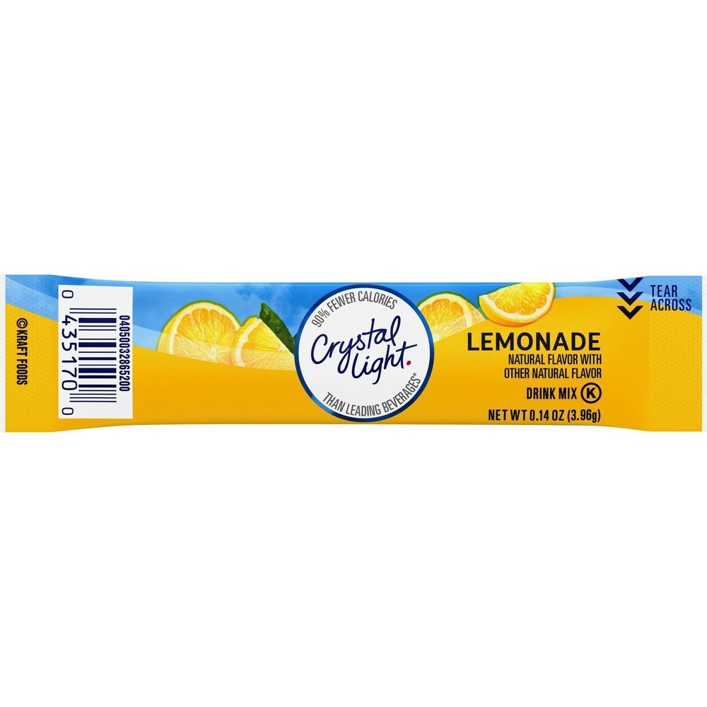 slide 5 of 9, Crystal Light On the Go Natural Lemonade Drink Mix - 10pk/1.4oz, 10 ct; 1.4 oz