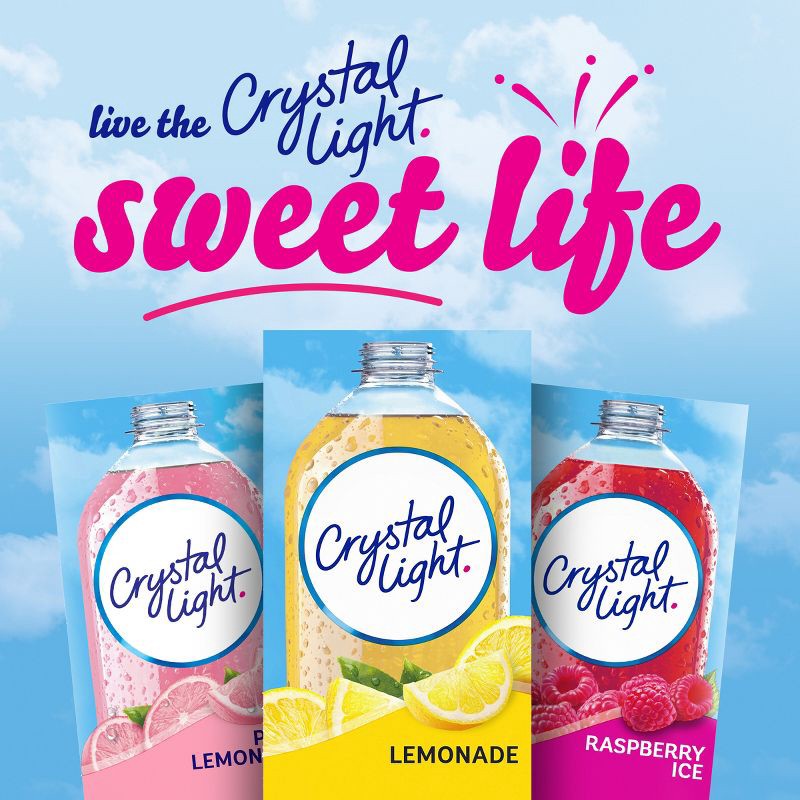 slide 8 of 9, Crystal Light On the Go Natural Lemonade Drink Mix - 10pk/0.14oz, 10 ct, 0.14 oz