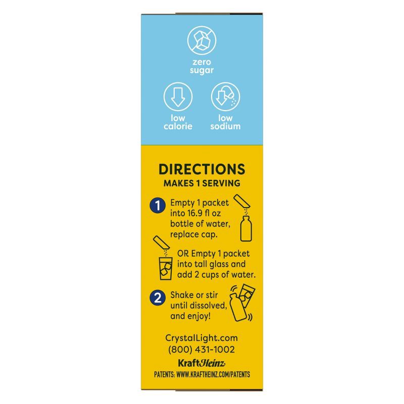 slide 9 of 9, Crystal Light On the Go Natural Lemonade Drink Mix - 10pk/0.14oz, 10 ct, 0.14 oz