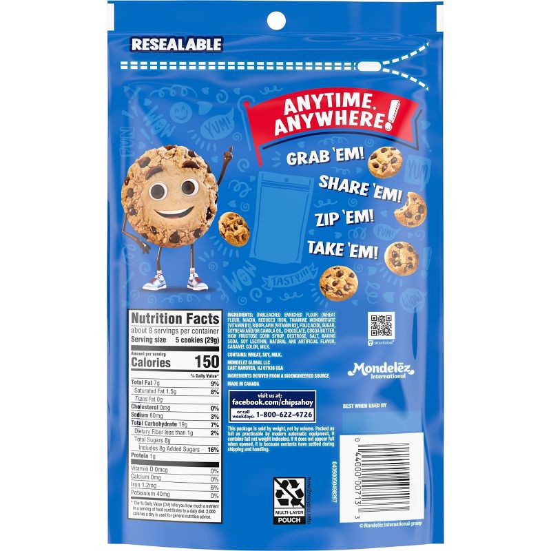 slide 2 of 12, Chips Ahoy! Mini Original Fudgy Chocolate Chip Cookies - 8oz, 8 oz