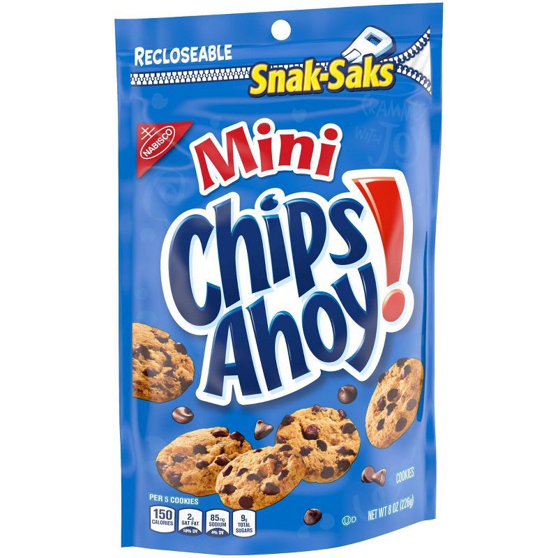 slide 3 of 9, Chips Ahoy! Mini Chocolate Chip Cookies Snack-Sak - 8oz, 8 oz