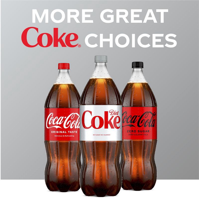 slide 4 of 9, Diet Coke Soda - 2 L Bottle, 2 liter