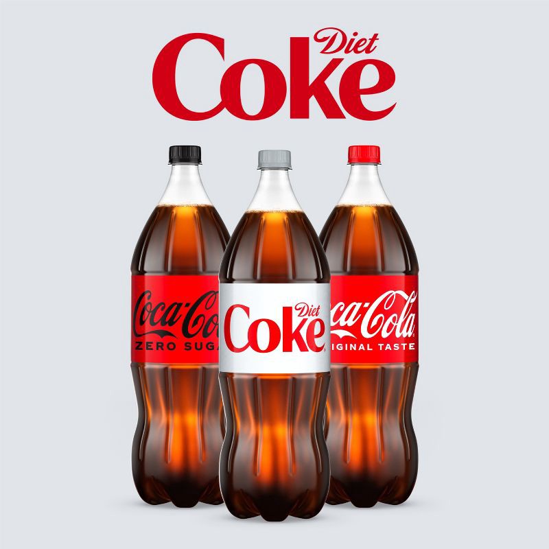 slide 6 of 9, Diet Coke Soda - 2 L Bottle, 2 liter