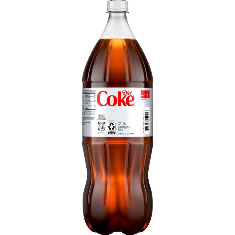 slide 7 of 9, Diet Coke Soda - 2 L Bottle, 2 liter