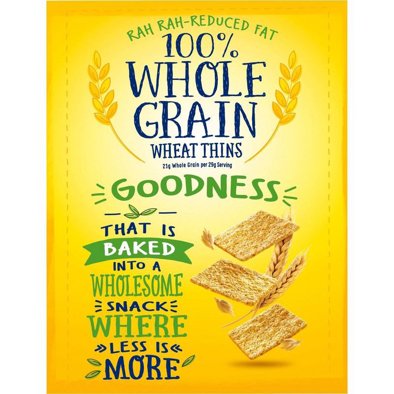 slide 14 of 19, Wheat Thins Reduced Fat Whole Grain Wheat Cracker Snacks Family Size - 12.5oz, 12.5 oz